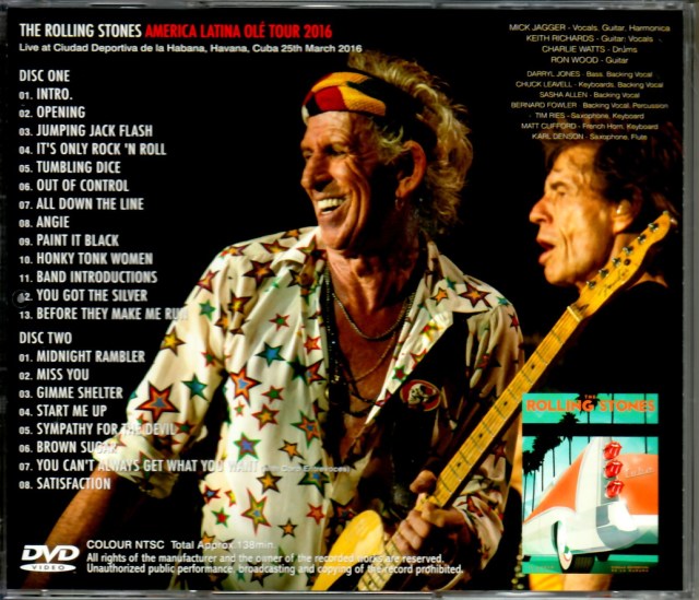 Rolling Stones ローリング・ストーンズ/Cuba 2016