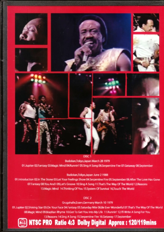 Earth Wind and Fire アース・ウィンド・アンド・ファイア/Tokyo