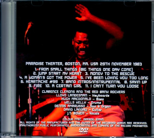 Clarence Clemons クラレンス・クレモンズ/MA,USA 1983