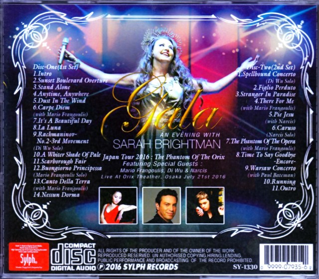 Sarah Brightman サラ・ブライトマン/Osaka,Japan 2016