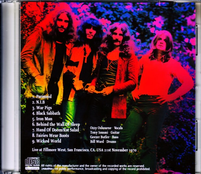 SBD！BLACK SABBATH/ ブラック・サバス/ CHICAGO '83 Black Sabbath – Chicago '83 – 2 x CD (Unofficial Release