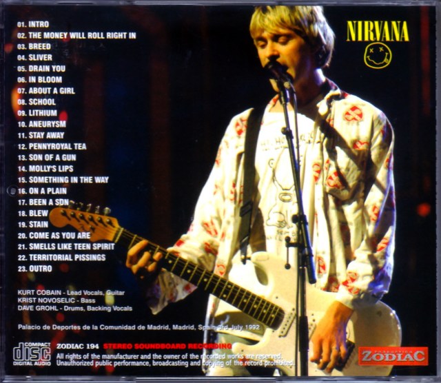 Nirvana ニルヴァーナ/Spain 1992