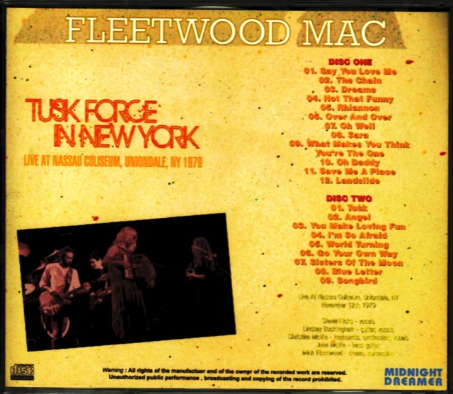 Fleetwood Mac フリートウッド・マック/Ny,USA 1979