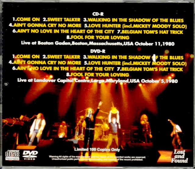 Whitesnake ホワイトスネイク/Ma,USA 1980 & more