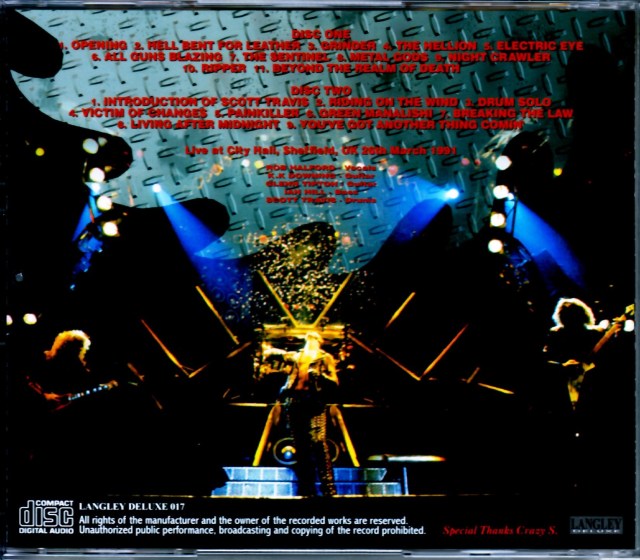 Judas Priest ジューダス・プリースト/UK 1991 Upgrade