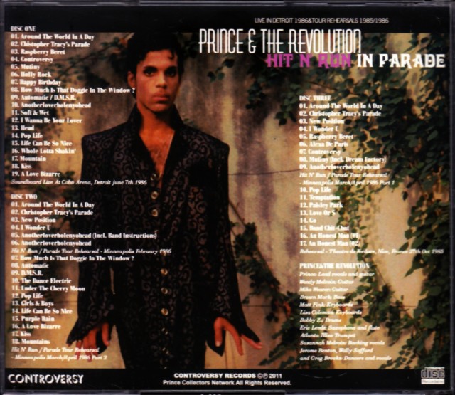 Prince プリンス/Mi,USA 1985 & 1986 & Rehearsals