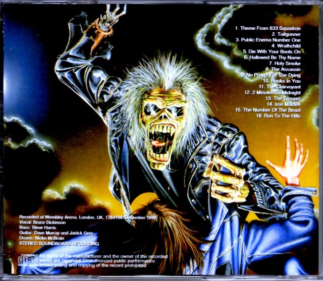 K2 アイアンメイデン171Iron Maiden (2012-2013)板のみ Iron Maiden アイアン・メイデン/Tokyo,Japan 4.21.2016 S & V