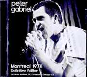 Peter Gabriel ピーター・ガブリエル/Canada 10.15.1978 Complete Soundboard Edition