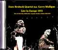 Dave Brubeck Quartet Gerry Mulligan デイヴ・ブルーベック ジェリー・マリガン/Sweden 1972