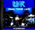 UK John Wetton,Eddie Jobson,Terry Bozzio エディ・ジョブソン ジョン・ウェットン テリー・ボジオ/TX,USA 1979