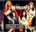 Metallica メタリカ/Canada 1986 2Days Complete