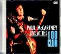 Paul McCartney ポール・マッカートニー/100 Club London,UK 2010 Jewel Version