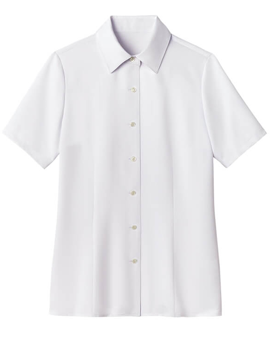 【クールカルゼ】レディスブラウス（半袖）◆白