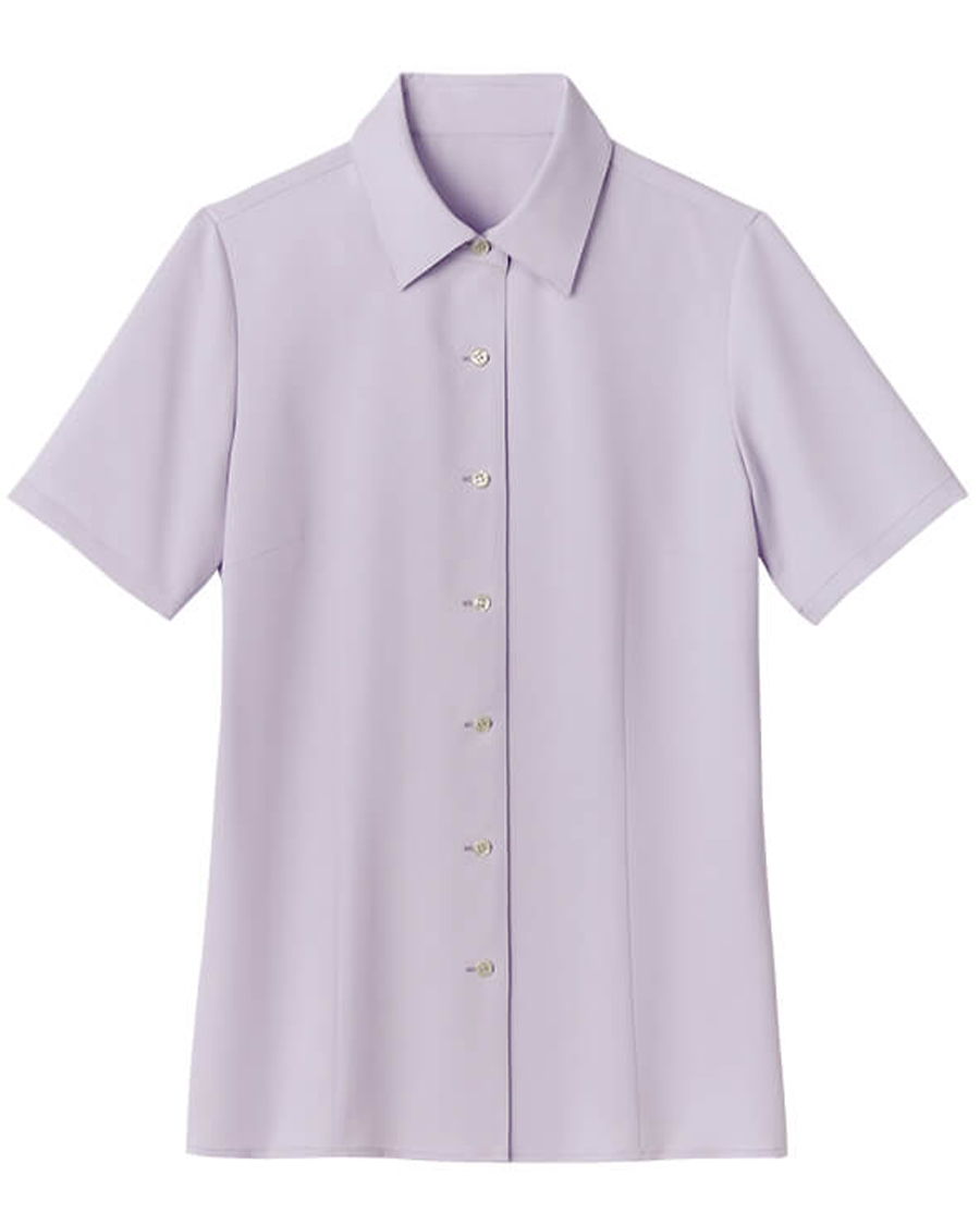 【クールカルゼ】レディスブラウス（半袖）◆ラベンダー