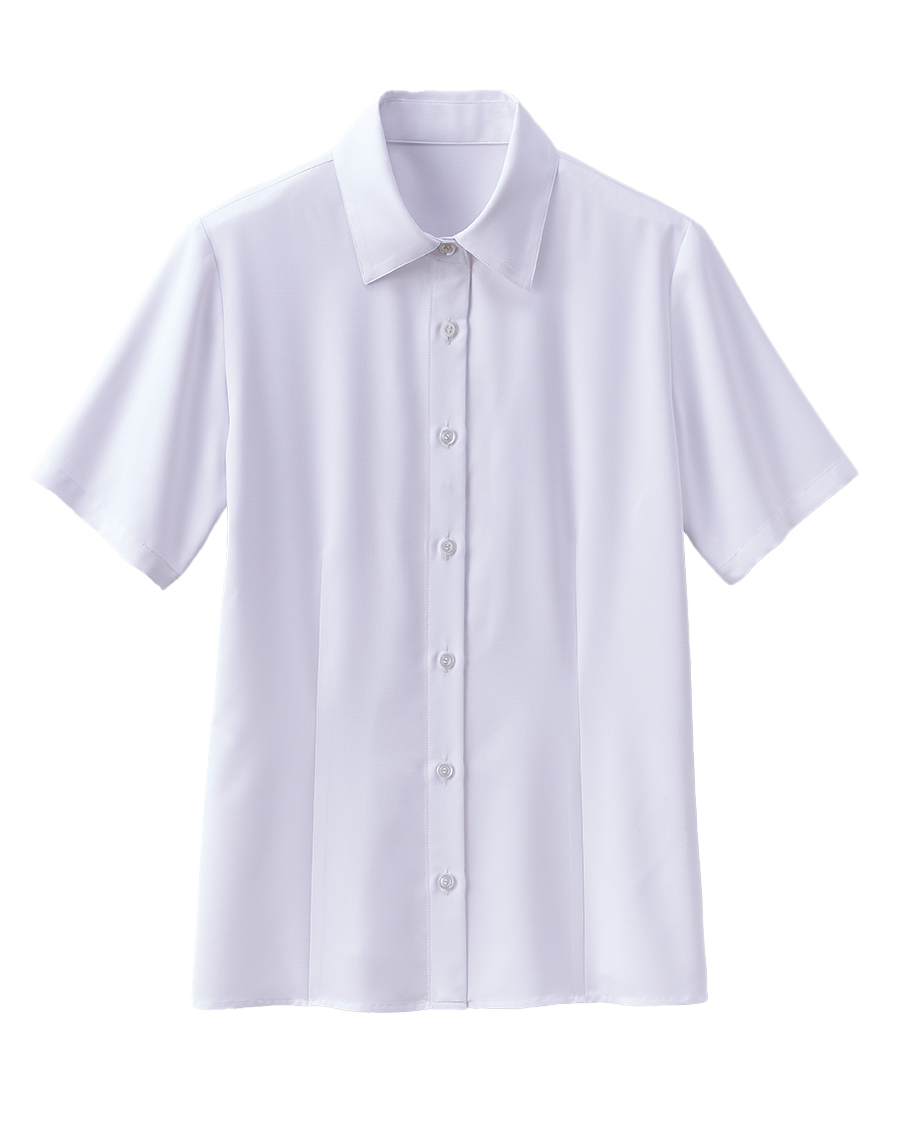 【クール・バスケット】半袖ブラウス◆ラベンダー