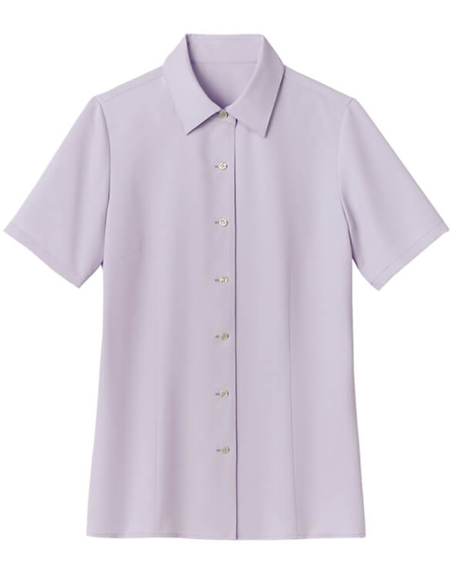 【クールカルゼ】レディスブラウス（半袖）◆ラベンダー
