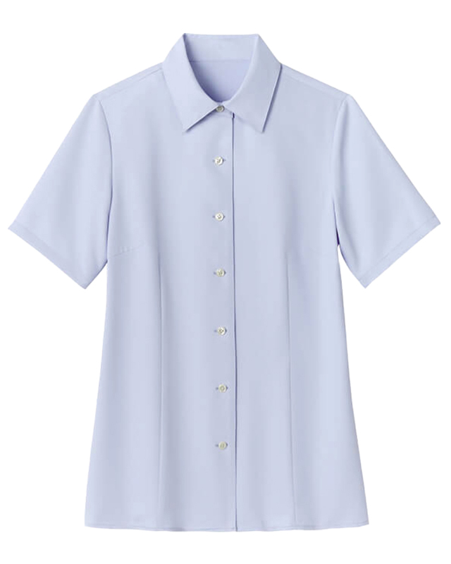 【クールカルゼ】レディスブラウス（半袖）◆ブルー