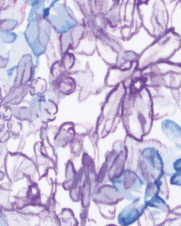 日比谷花壇」コラボ、上品な花柄がポイントのノスタンドカラー