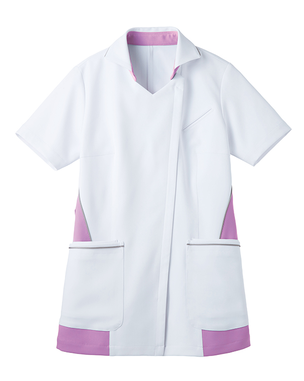 スタイルアップ！多機能ポケットつきジャケット（ラベンダー）