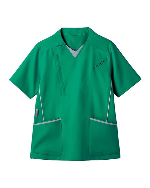 ボビー　グリーンS 痩せ見えデザインダブルポケットカラースクラブ（グリーン） Mon