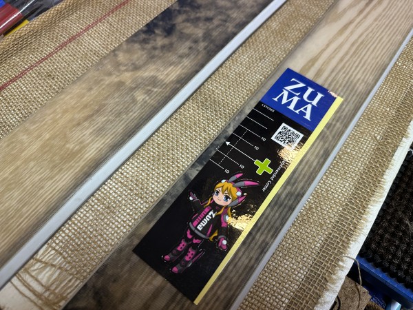 くまくまスキー板（締具・プレート付） ZUMA ツマ 99cm スキーボード 24-25 KRU:Z Mini 99SW＋ルック