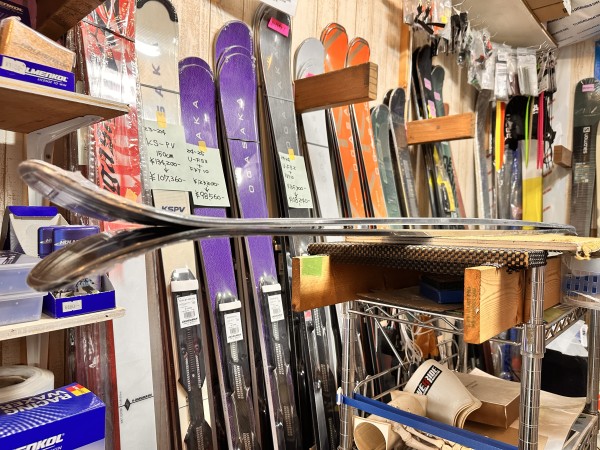 テレマークスキー板 ブルーモリス Jazzy87 172㎝ ビンディング付