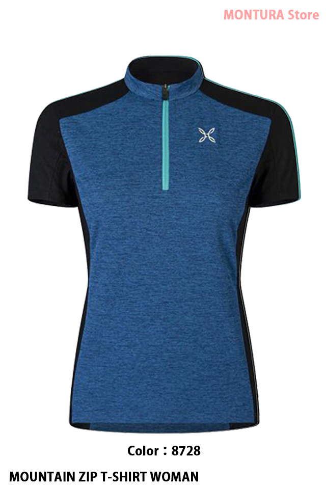 MONTURA MOUNTAIN ZIP T-SHIRT WOMAN （MTZN36W）-8728