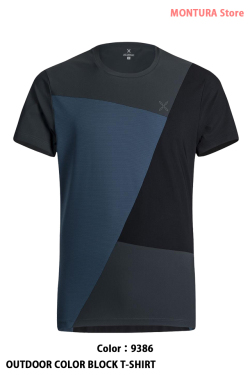 MONTURA OUTDOOR COLOR BLOCK T-SHIRT （MTGN19X）-9386