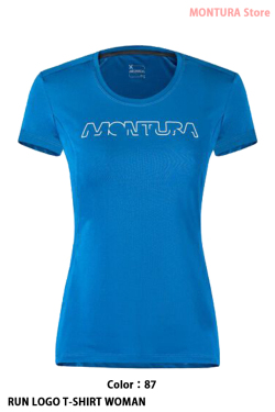 MONTURA RUN LOGO T-SHIRT WOMAN （MTGR30W）-2993