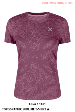 MONTURA TOPOGRAPHIC SUBLIME T-SHIRT WOMAN （MTGR93W）-1401