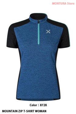 MONTURA MOUNTAIN ZIP T-SHIRT WOMAN （MTZN36W）-8728