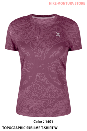 MONTURA TOPOGRAPHIC SUBLIME T-SHIRT WOMAN （MTGR93W）-1401