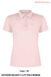 MONTURA OUTDOOR HOLIDAY 2 C.FIT POLO WOMAN （MTPN02WC）-01