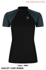 MONTURA HADE ZIP T-SHIRT WOMAN （MTZN38W）-9093