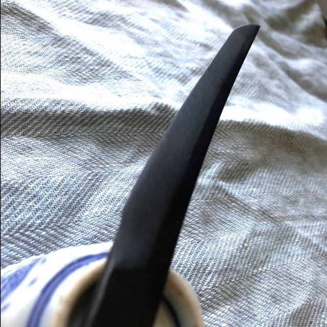 1本 家具・インテリア 刀匠作 鋼製ペーパーナイフ 木箱付き