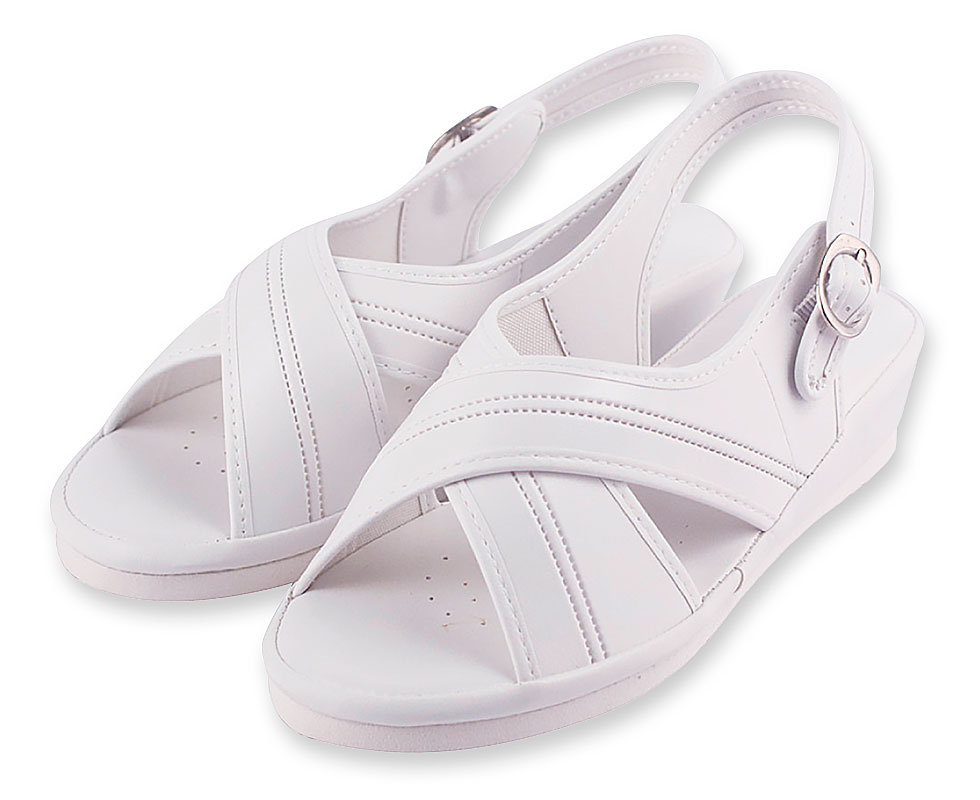 クロスサンダル　ホワイト