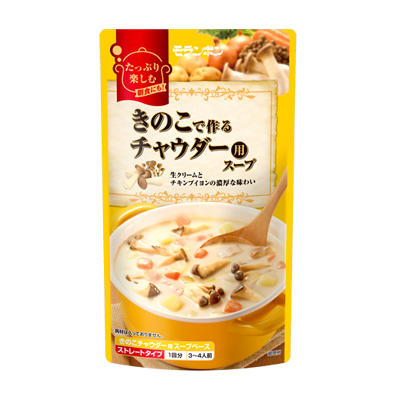 きのこで作るチャウダー用スープ