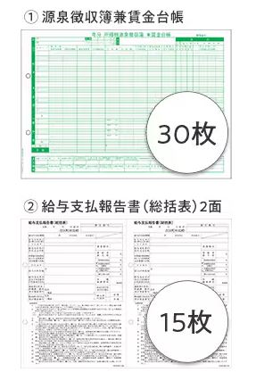 弥生 202630 賃金台帳/給与支払報告書セット30人用（令和7年版）【2025年10月23日発売開始！】