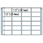 ヒサゴ SB250 ドットプリンタ用ラベル タック24面 角