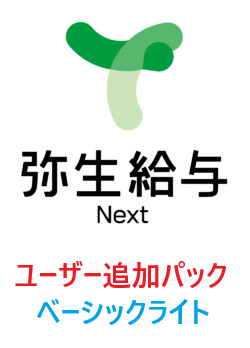弥生給与 Next ベーシックライト 【管理者】 3ユーザーパック 追加（年額）