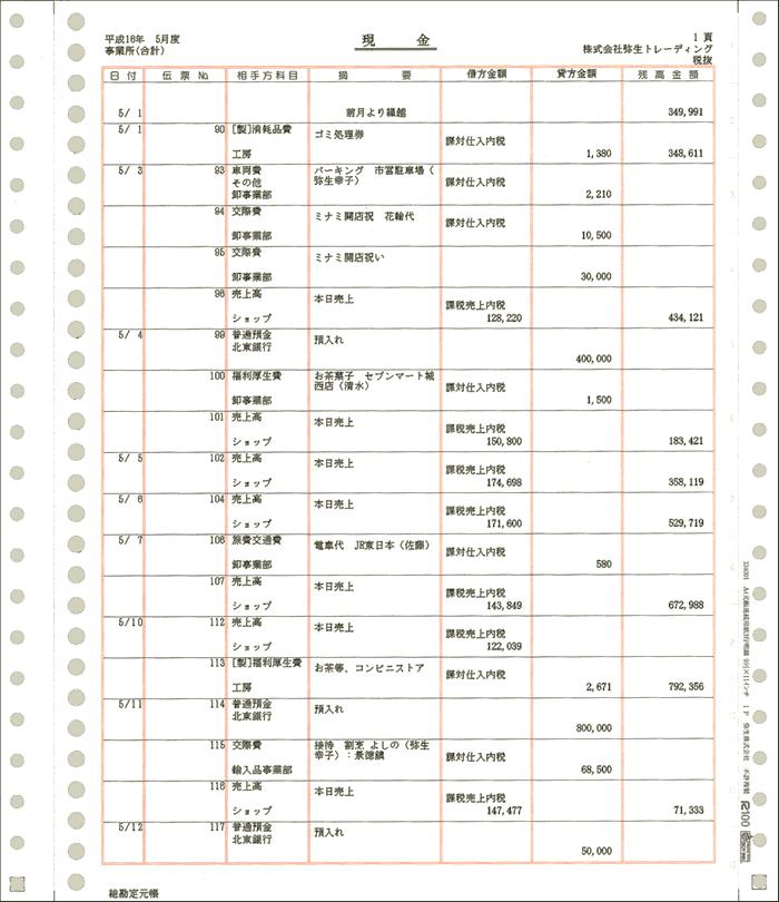 弥生 334001 A4元帳連続用紙3行明細 (連続用紙)(1000セット)