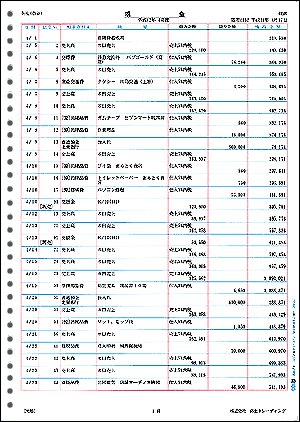 弥生 335002Z 元帳2行明細用紙 (200枚)小ロット