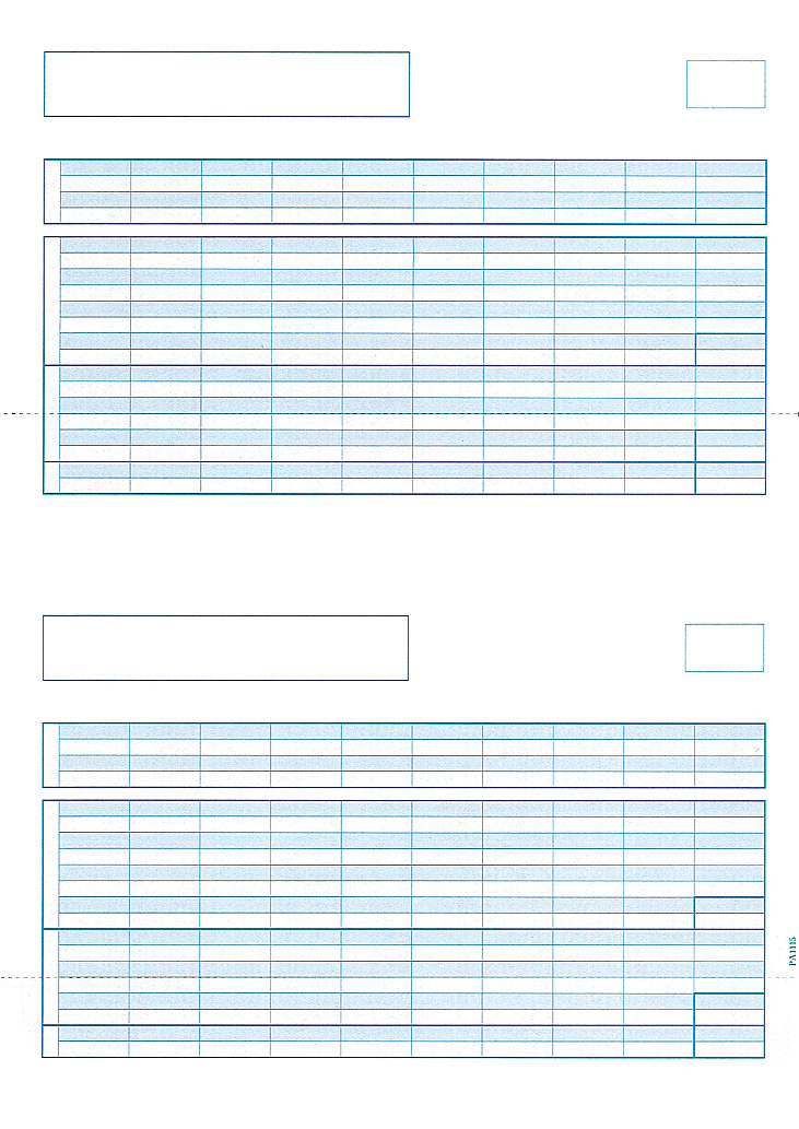 PCA PA1115G 給与明細書B 単票(罫線つき) 500枚
