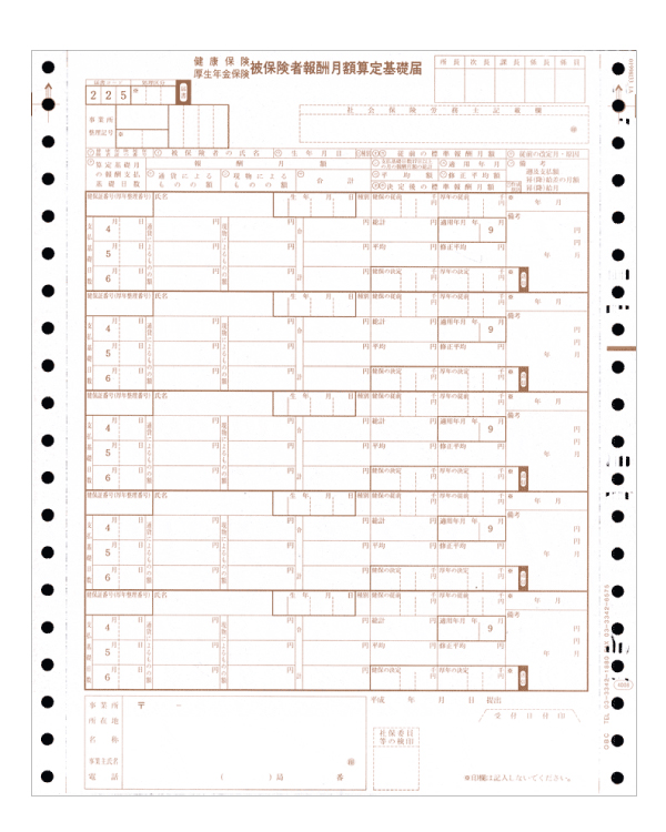 OBC 5064 被保険者算定基礎届 100枚