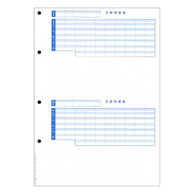 OBC 7202 単票封筒用支給明細書（給与奉行クラウド専用）300枚  