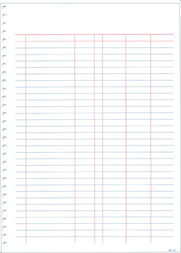 応研 HB-015 台帳(ページプリンタ用)　1000枚