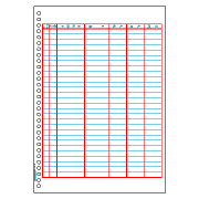 ヒサゴ GB945 元帳 A4タテ 30穴 500枚入り