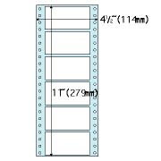 ヒサゴ SB354 ドットプリンタ用ラベル タック6面 角丸