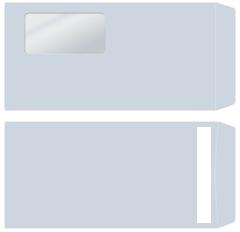 弥生 333117 窓付封筒 長3 (アクア)シールのり付き 200枚