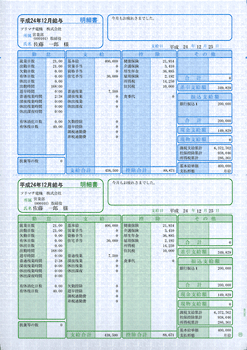 ソリマチ SR230　給与・賞与明細書(明細タテ型)500枚入 